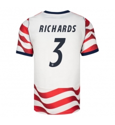 USA 2026 FIFA World Cup Soccer White Jersey Set ( Have Shorts ) Chris Richards #3 USA 2026 FIFA World Cup Soccer White Jersey Set ( Have Shorts ) Chris Richards #3