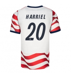 USA 2026 FIFA World Cup Soccer White Jersey Set ( Have Shorts ) Nathan Harriel #20 (2) USA 2026 FIFA World Cup Soccer White Jersey Set ( Have Shorts ) Nathan Harriel #20 (2)