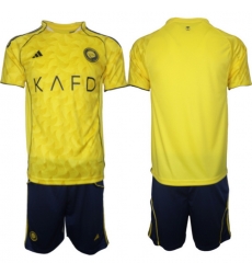 Men Al Nassr 2026 Soccer Jerseys Yellow BLANK Men Al Nassr 2026 Soccer Jerseys Yellow BLANK